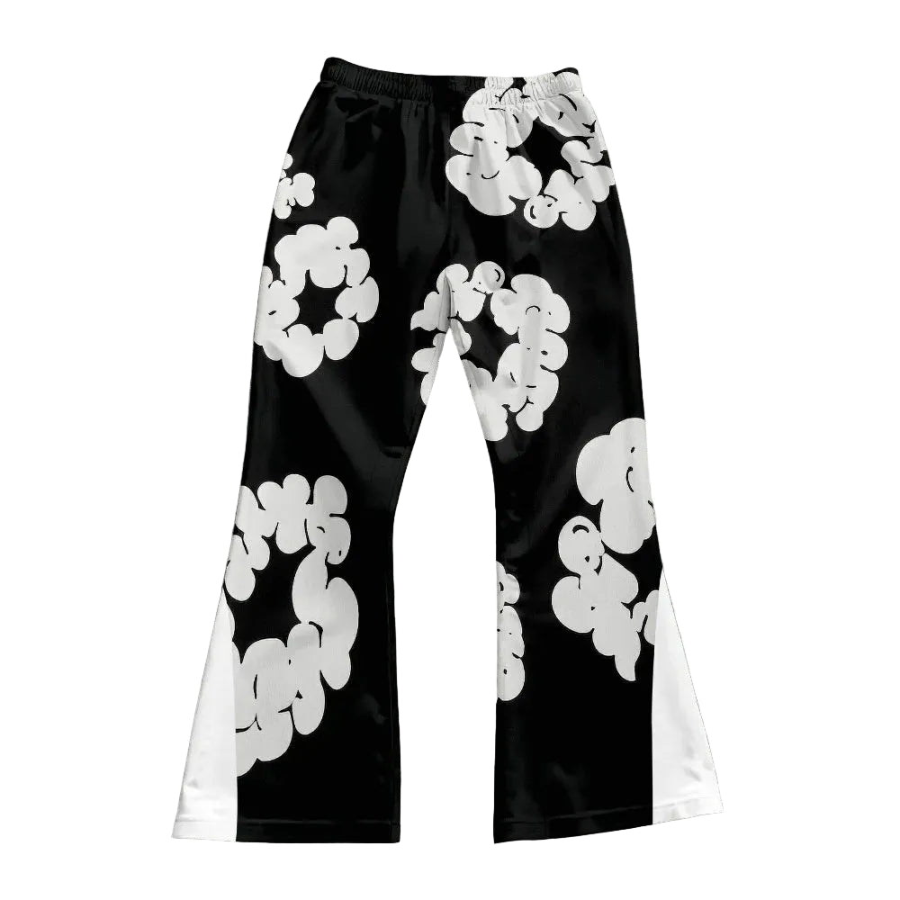 Street Style Corsage Print Joggers