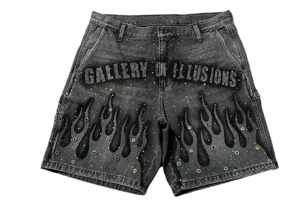 Gothic Retro Streetwear Shorts — product image 2