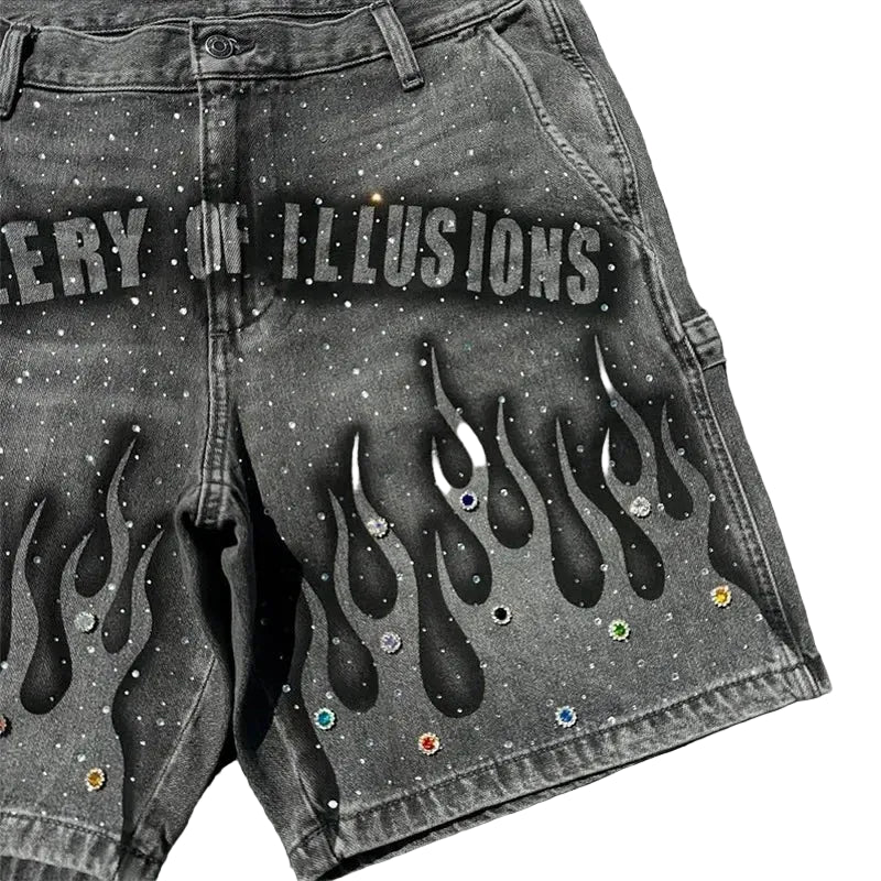 Gothic Retro Streetwear Shorts