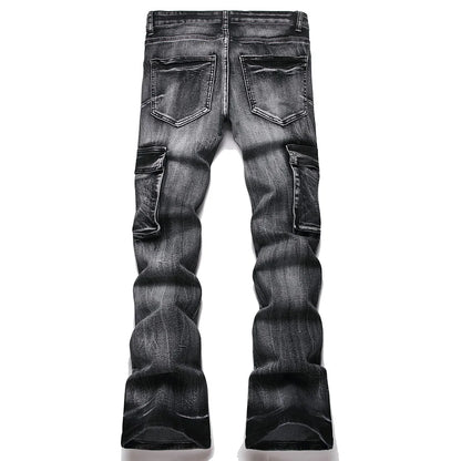 Multi Pocket Cargo Flared Streetwear Jeans — product image 4