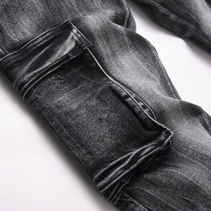 Multi Pocket Cargo Flared Streetwear Jeans — product image 7