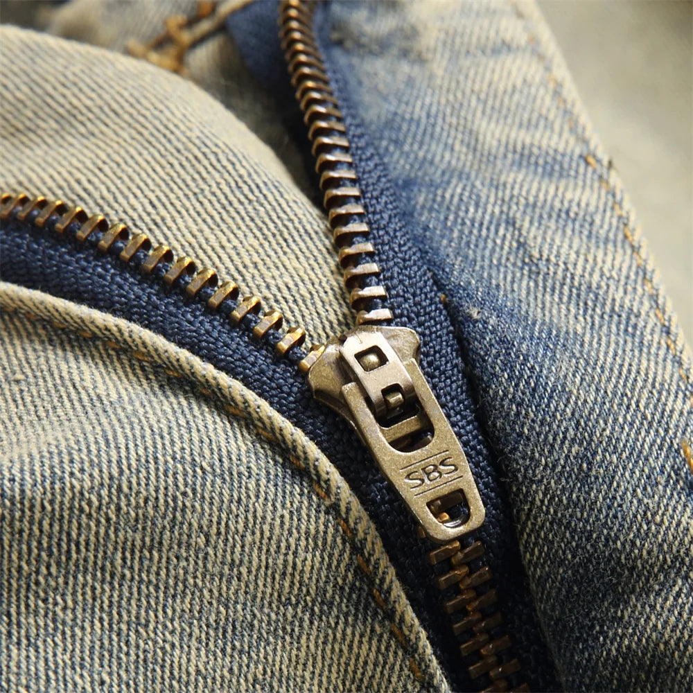 Streetwear Retro Ripped  Jeans