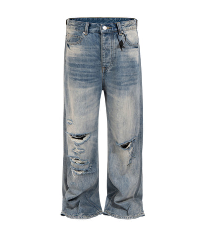 LIGHT WASH DESTROYED DENIM — product image 2