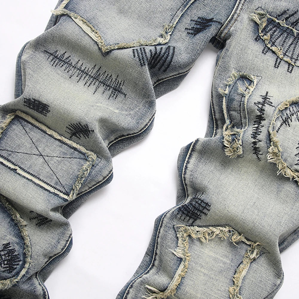 Boot Cut Streetwear Vintage Blue Jeans