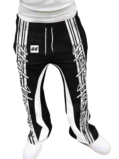 Y2K Flared 3D Print Sweatpants — product image 5