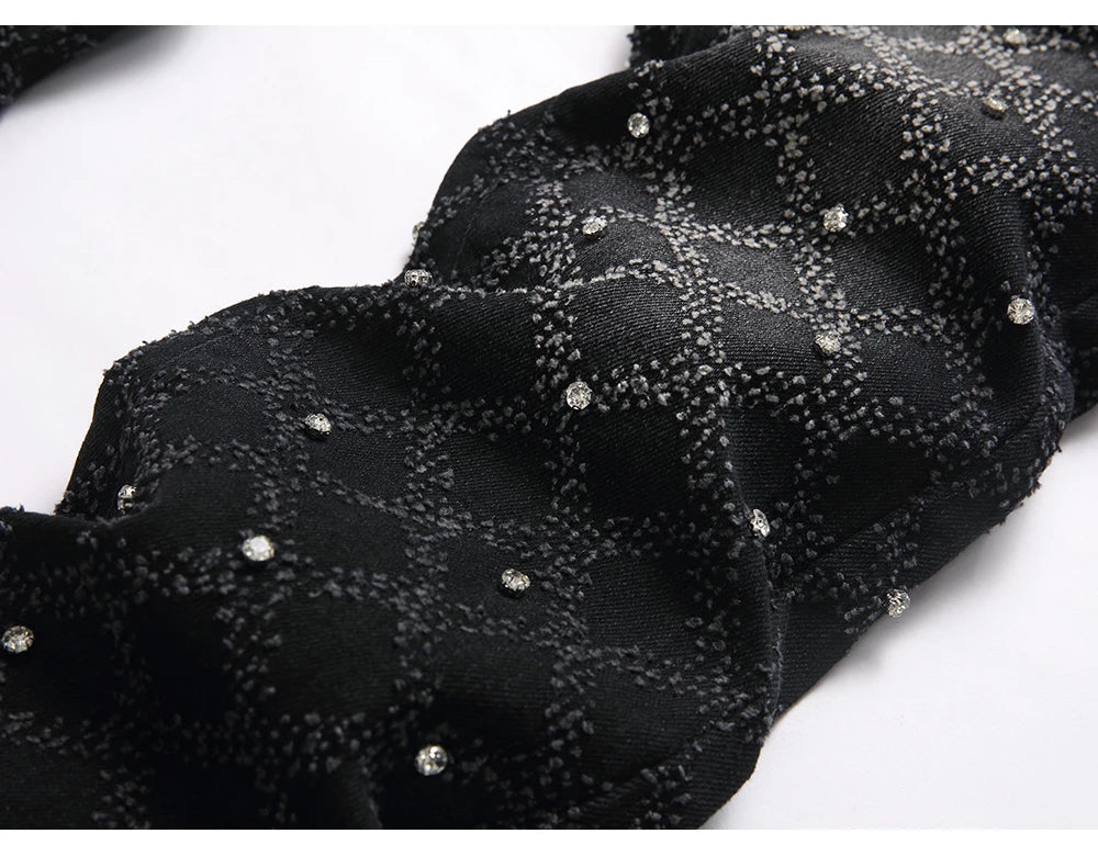 Boot Cut Crystal Designed Jeans