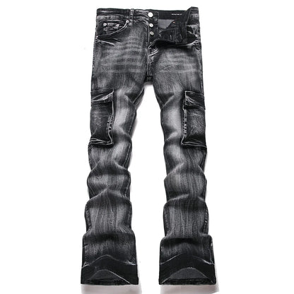 Multi Pocket Cargo Flared Streetwear Jeans — product image 3