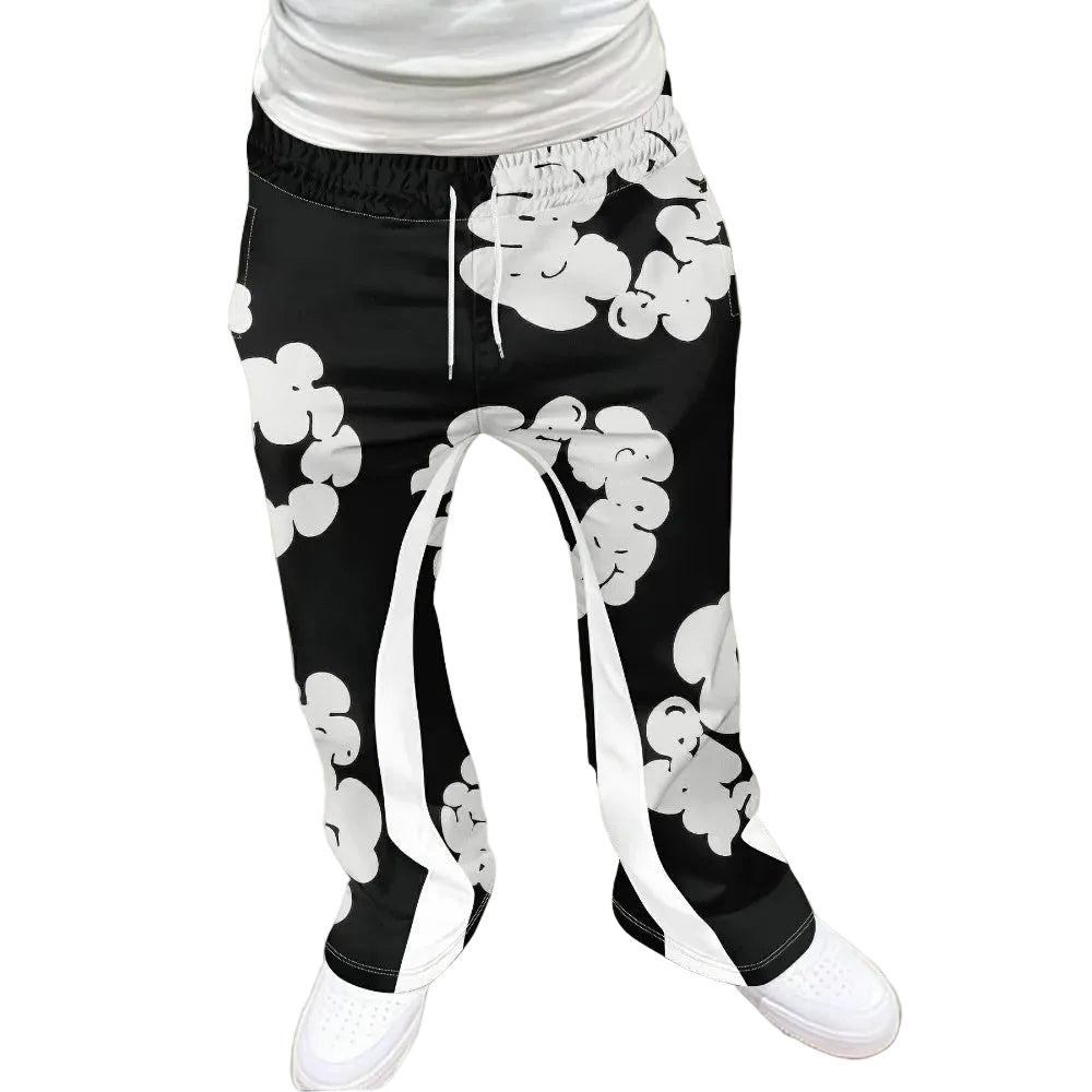 Street Style Corsage Print Joggers