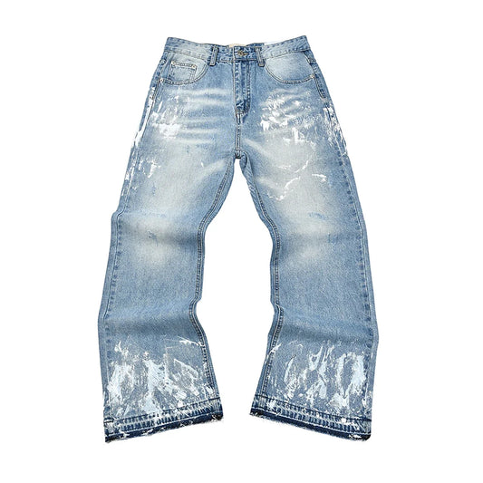 Oversized-Acid Washed Baggy Jeans