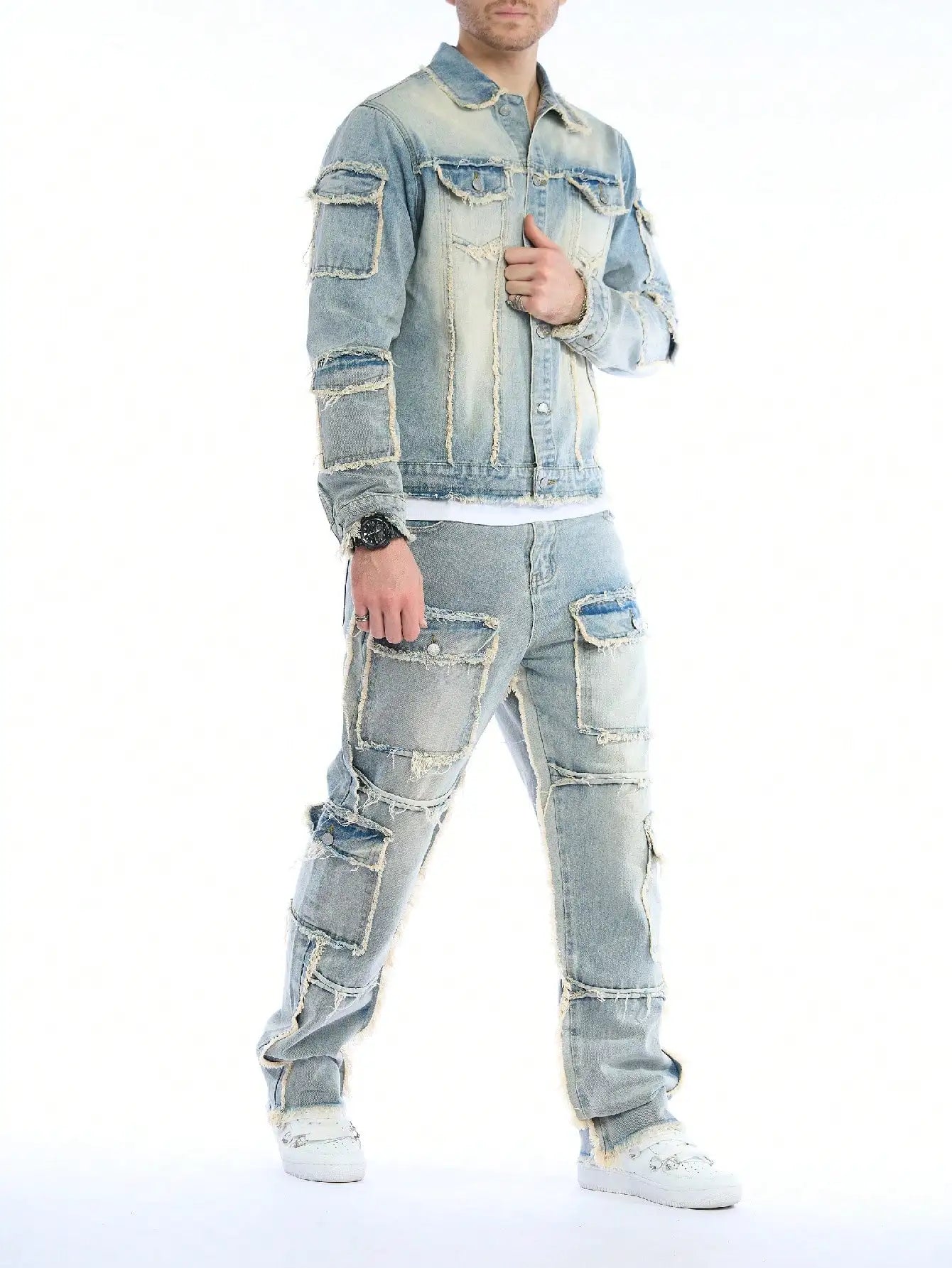 Denim Two-Piece Set (Jeans + Denim Jacket)