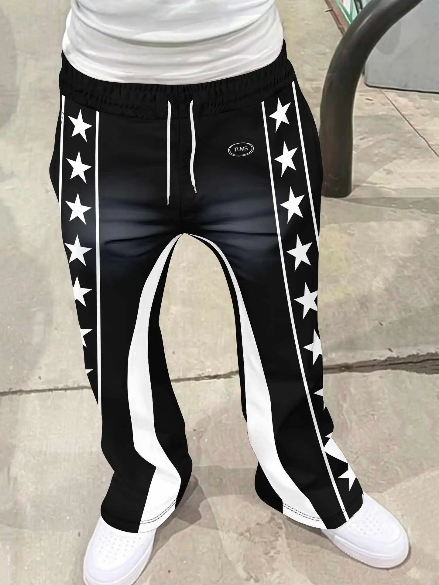 Y2k Flared  Loose 3D Print Sweatpants