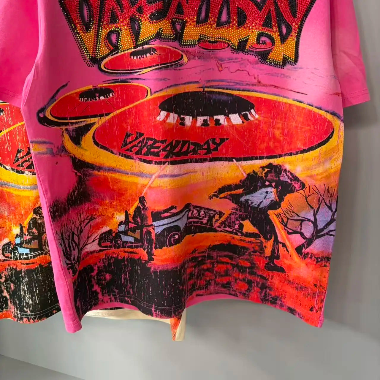 VAD Streetwear Rhinestone  Oversized T-shirt