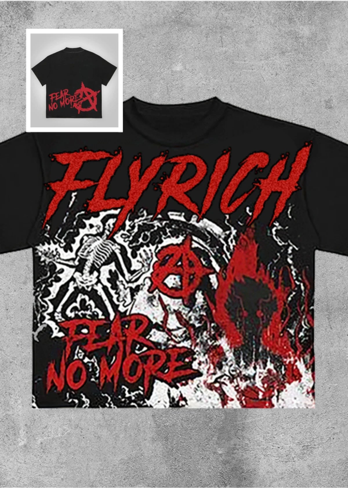 FLYRICH "Fear No More" Graphic Tee