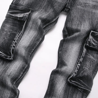 Multi Pocket Cargo Flared Streetwear Jeans — product image 6