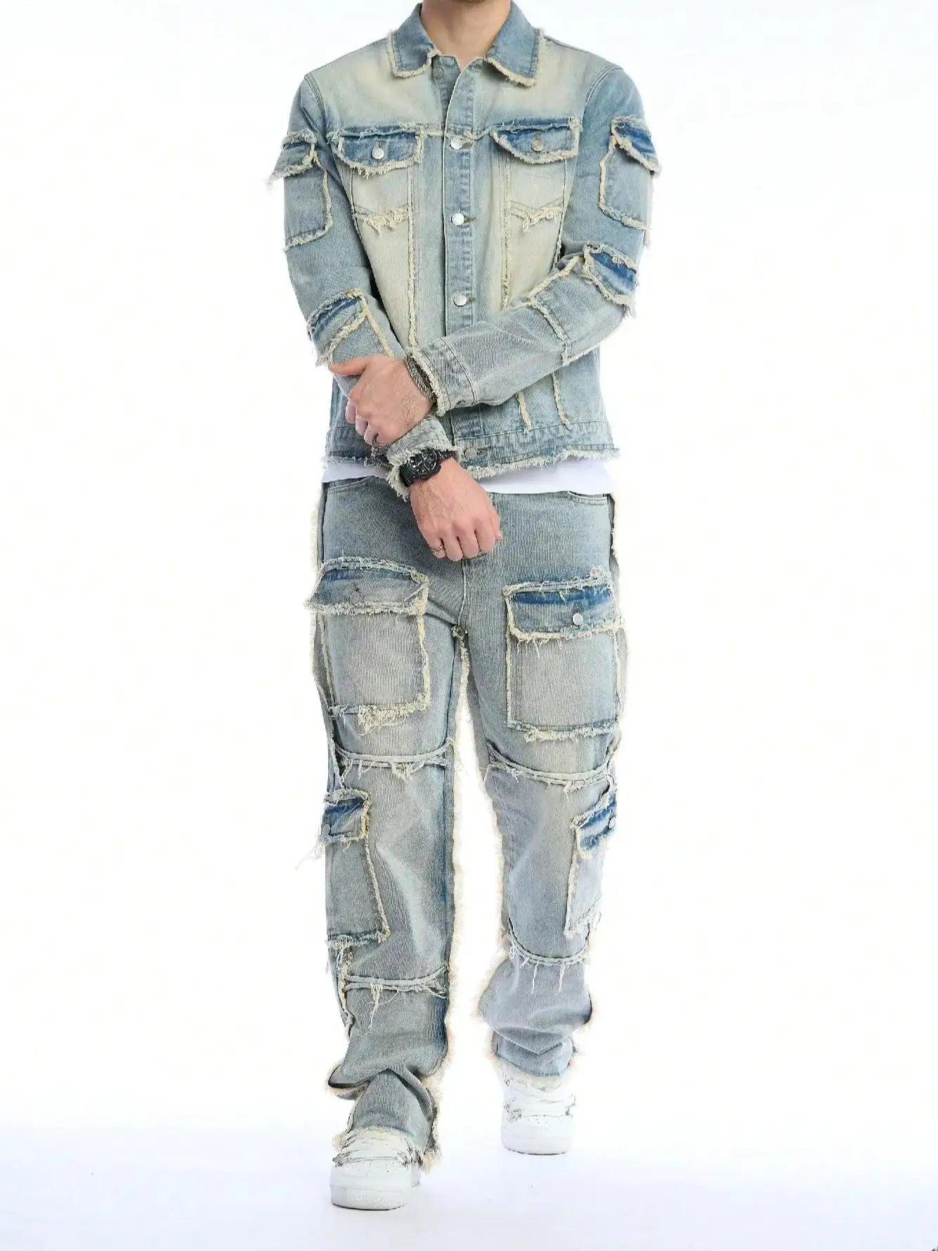 Denim Two-Piece Set (Jeans + Denim Jacket)