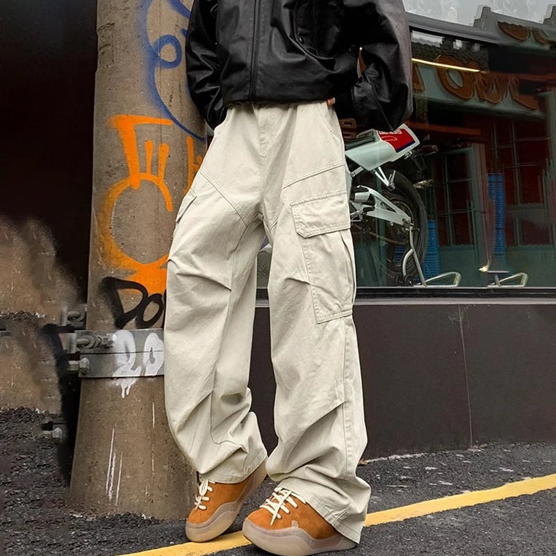 Wide Leg Cargo Pocket Pants