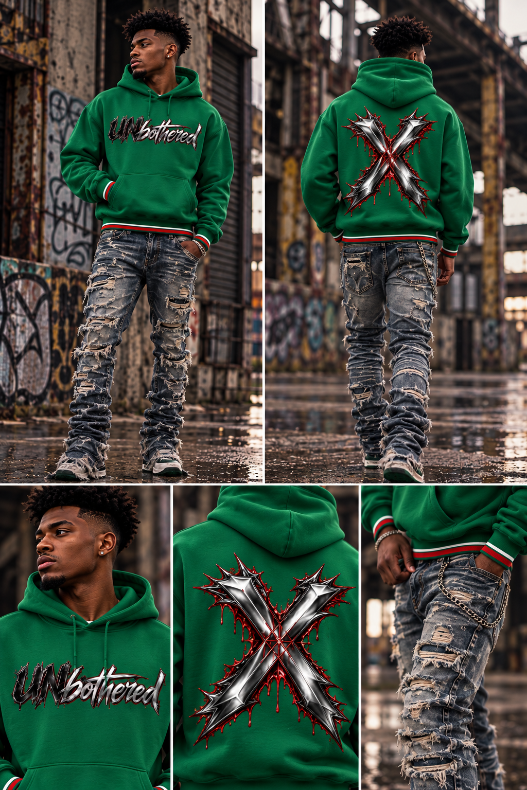 DèɛpEŋD Unbothered Oversized Hoodie