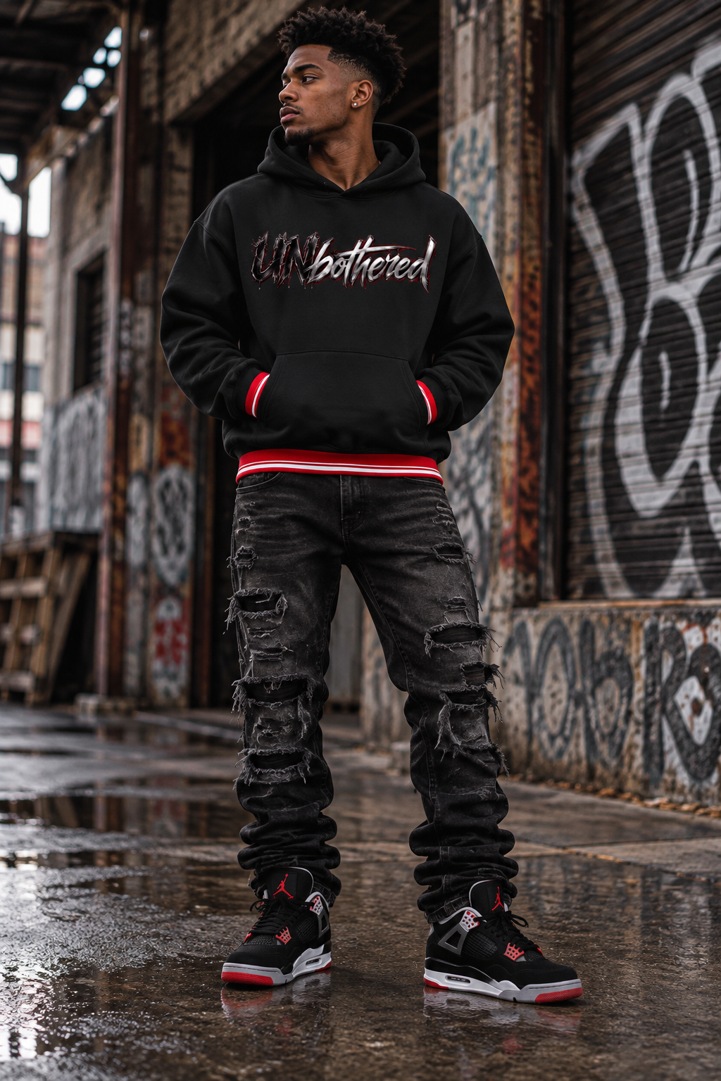 DèɛpEŋD Unbothered Oversized Hoodie