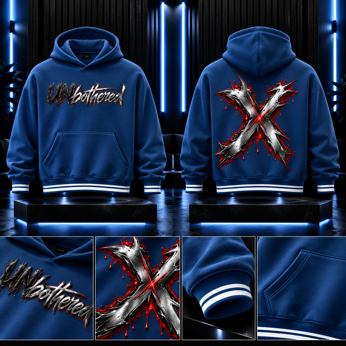 DèɛpEŋD Unbothered Oversized Hoodie