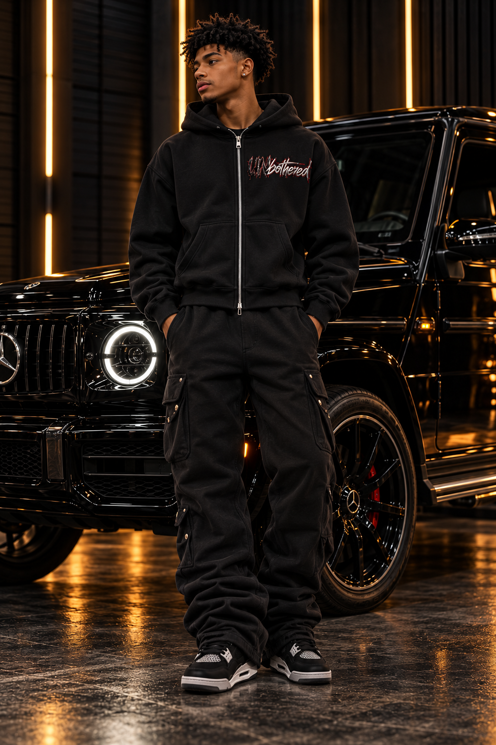 DèɛpEŋD Unbothered Fleeced Hoodie