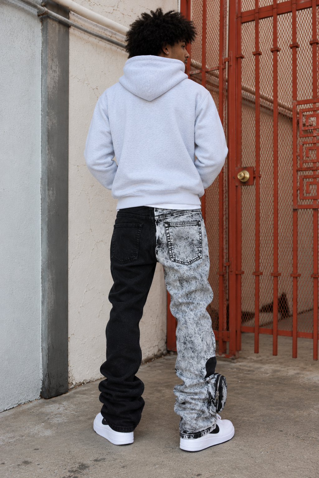 Stylo Split Color Stacked Denim