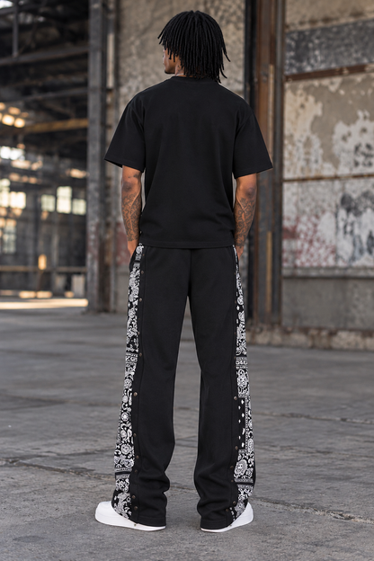 Flared Bandana Fleece Pants