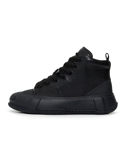Valabasas "Vision" High Top Shoes - Black Leather — product image 1