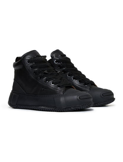 Valabasas "Vision" High Top Shoes - Black Leather — product image 2