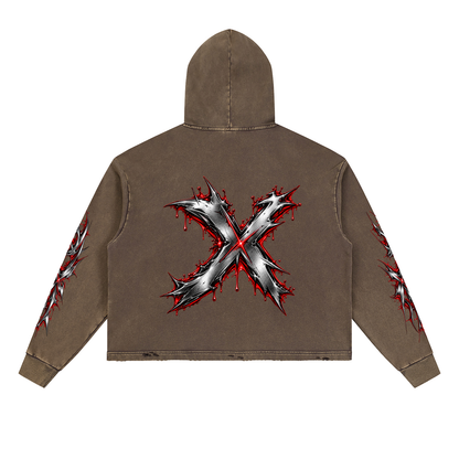 DèɛpEŋD Unbothered Vintage Washed Hoodie