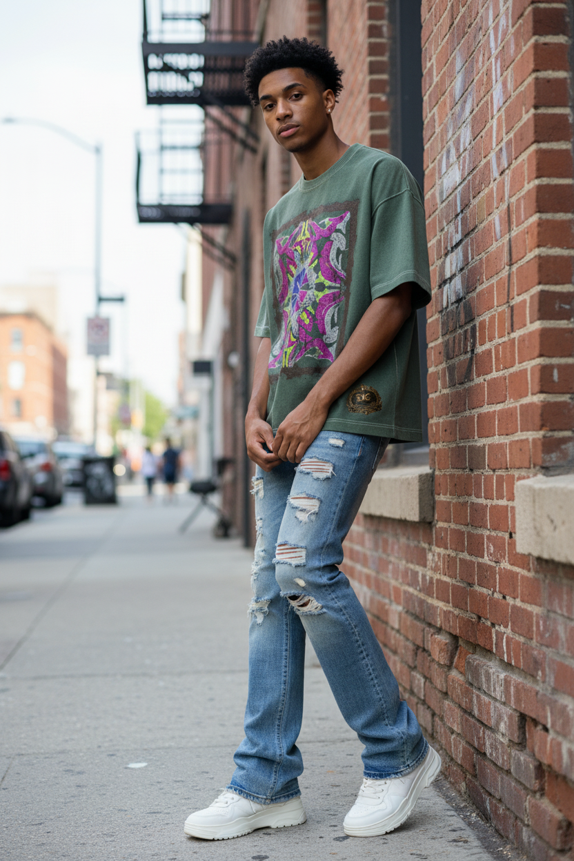 Abyss Tee Lifestyle - Olive Green