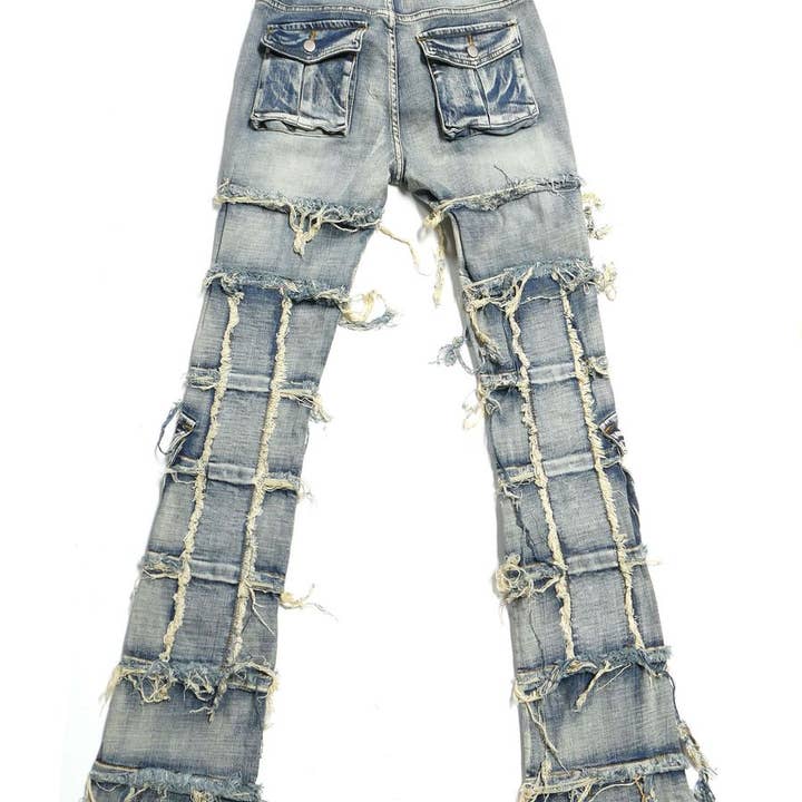 Ripped Flare Styled Jeans