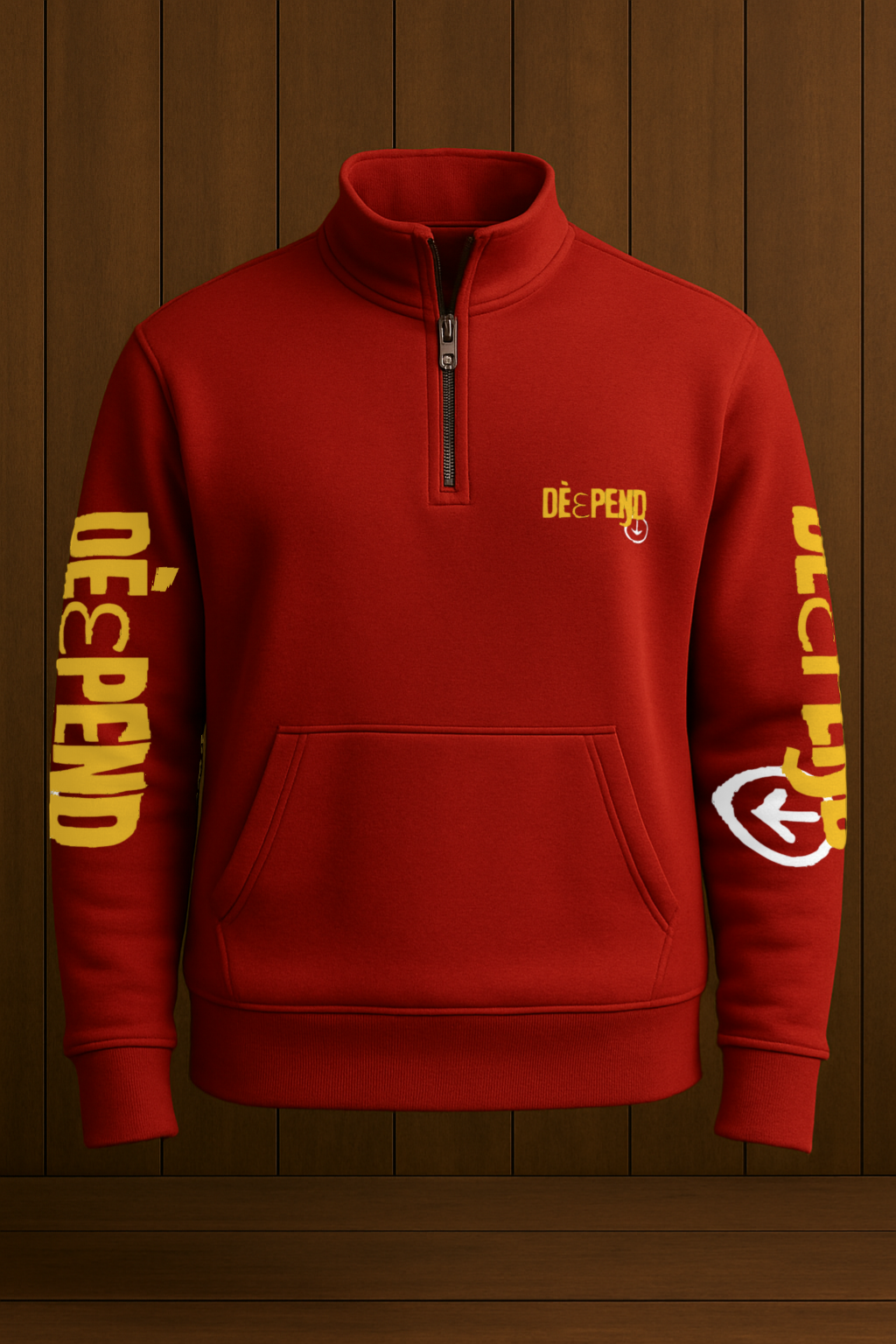 DèɛpEŋD Classic Bold Quarter Zip Sweatshirt