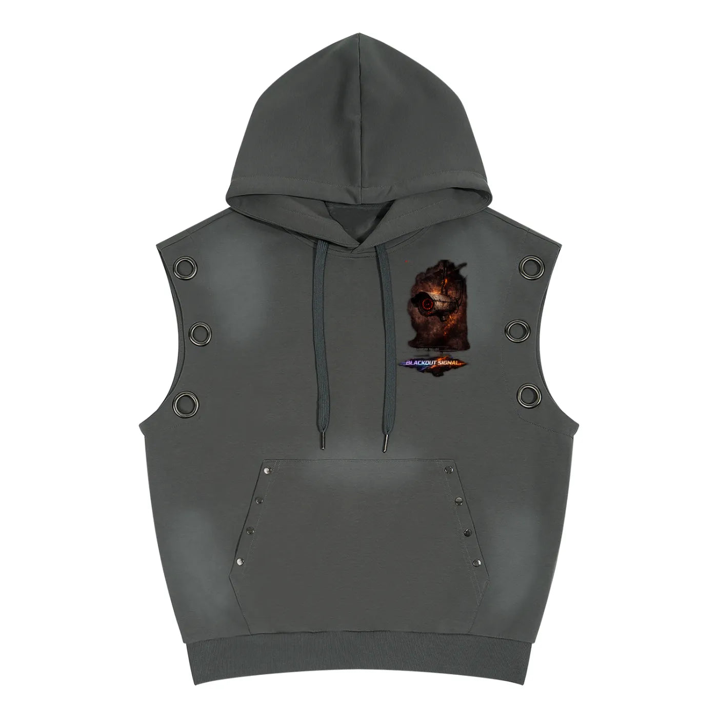 DèɛpEŋD "Blackout" Sleeveless Hoodie