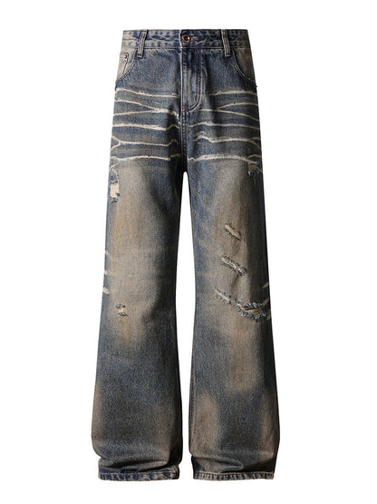 SANDWASH DISTRESSED BOOTCUT DENIM — product image 2