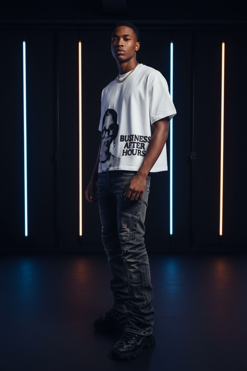 Business After Hours Tee – Model Shot