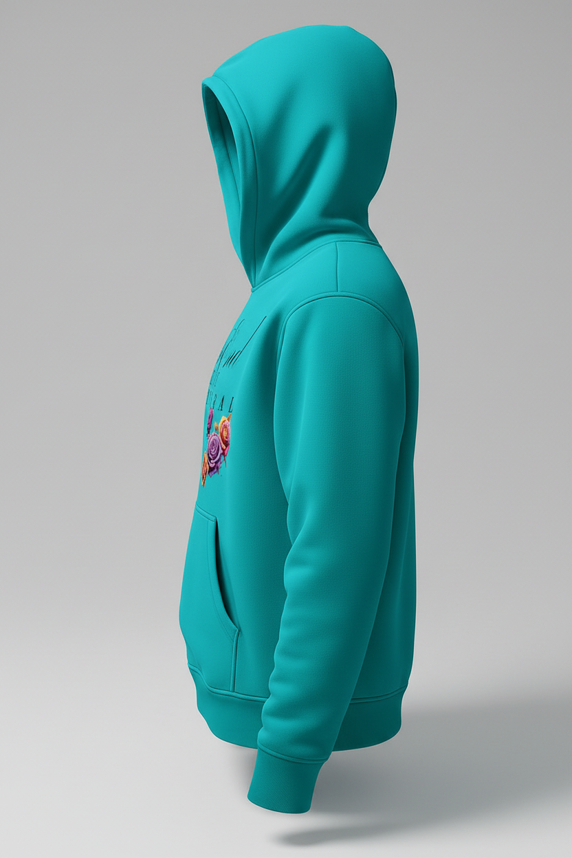 Classy Rose Hoodie — 3D Side View