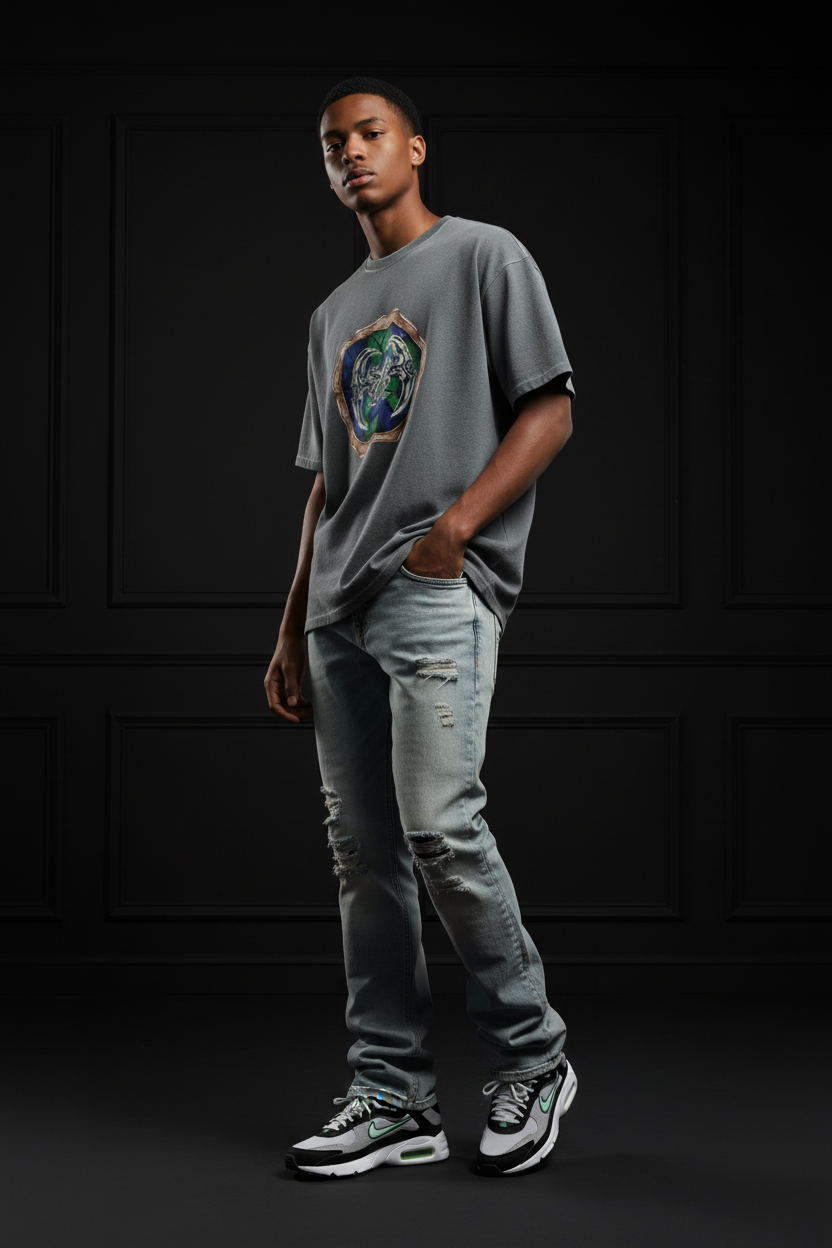 Cross Energy Tee - Young Model Black Panels