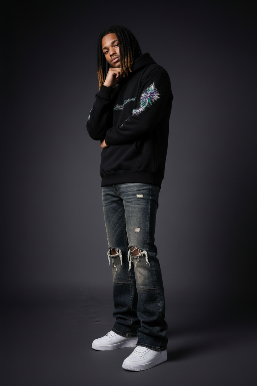DèɛpEŋD Gems Hoodie – Realistic Model AF1s