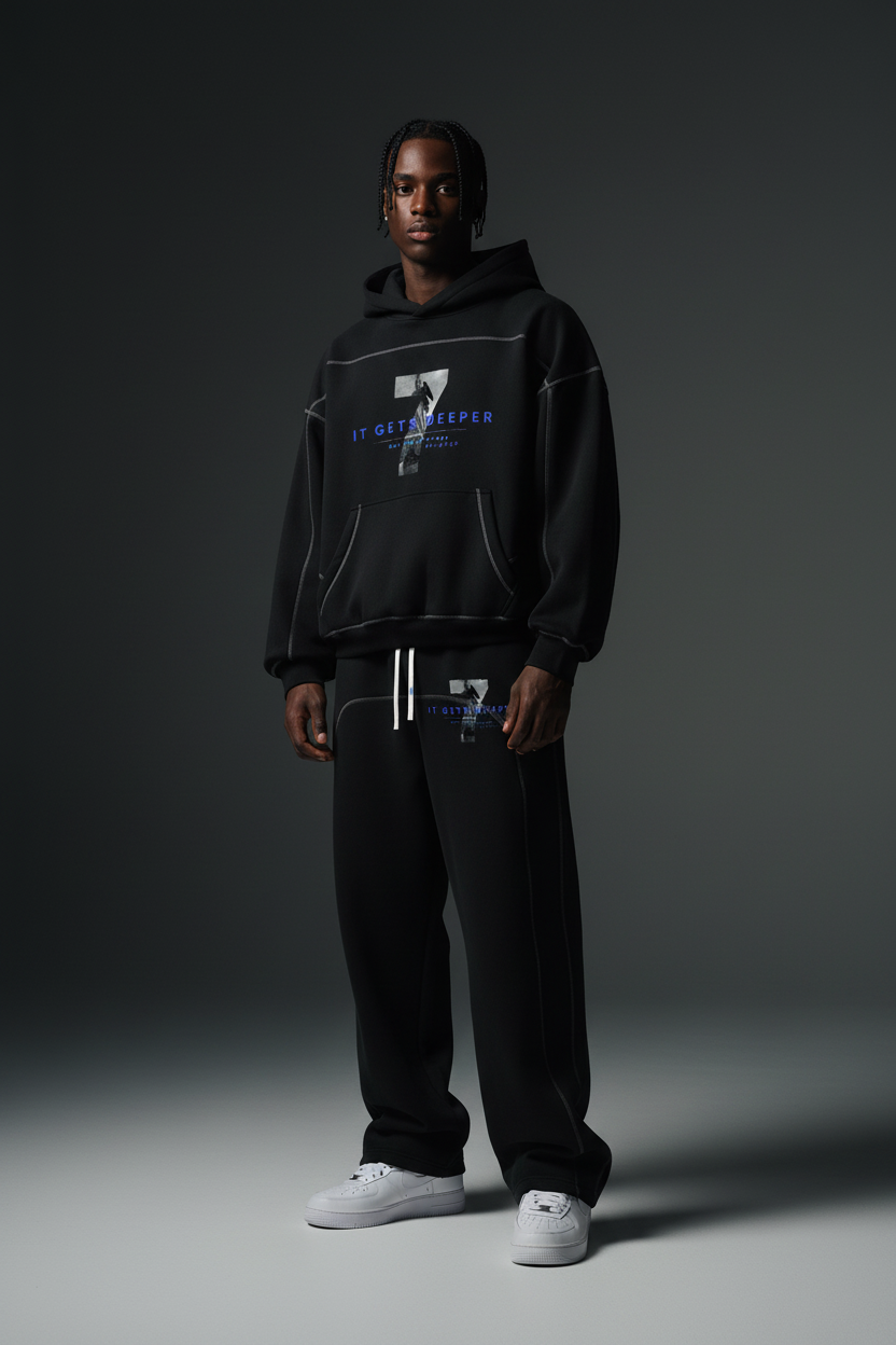 DèɛpEŋD It Gets Deeper - All White AF1, Longer Pants