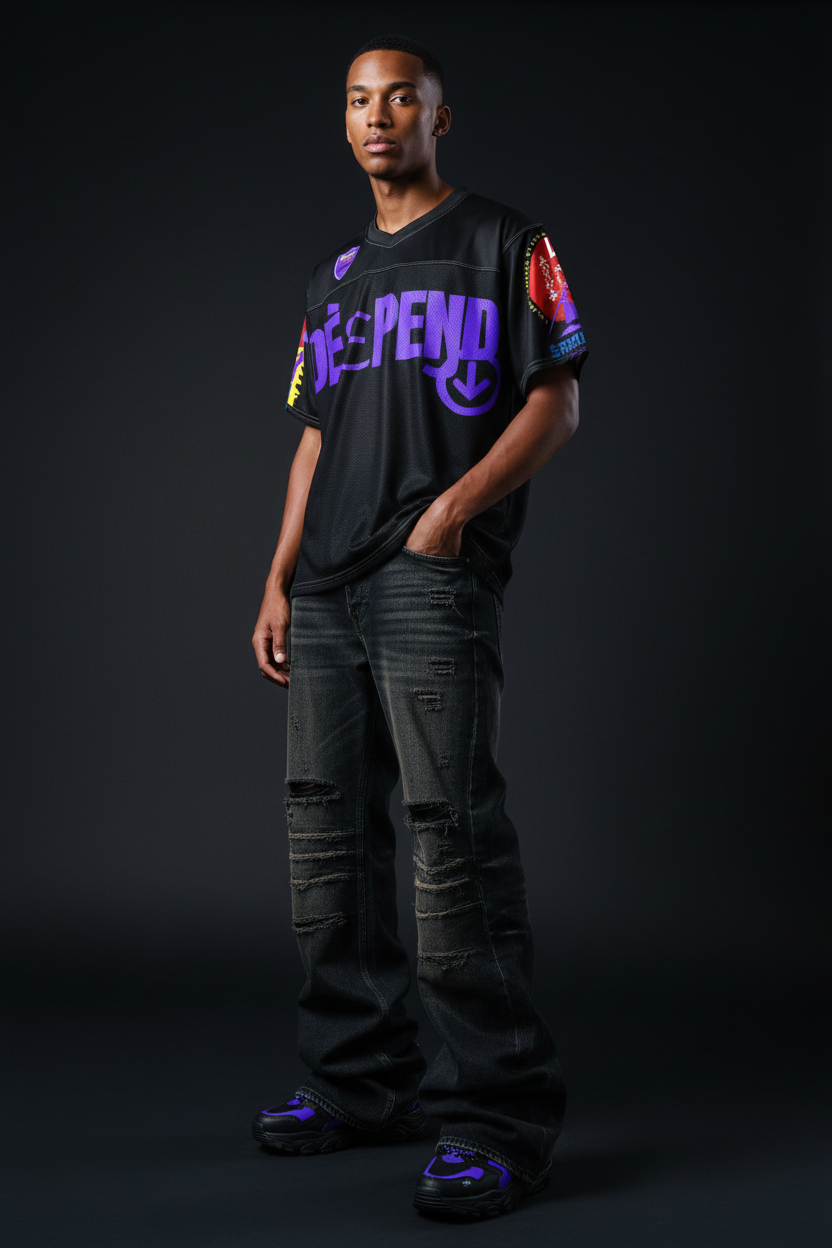 DèɛpEŋD Tokyo Jersey - Medium Brown Model