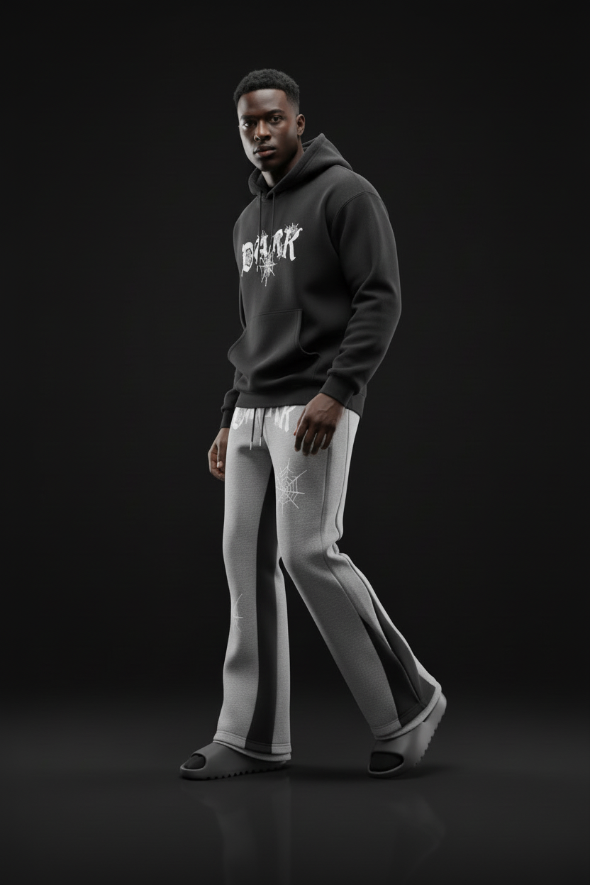 Dark Flared Joggers KC3321 - Longer Length