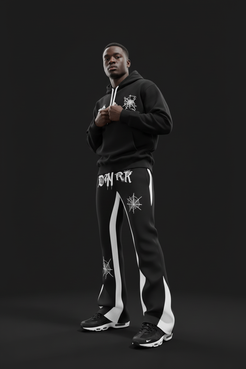 Dark Flared Joggers KC3322