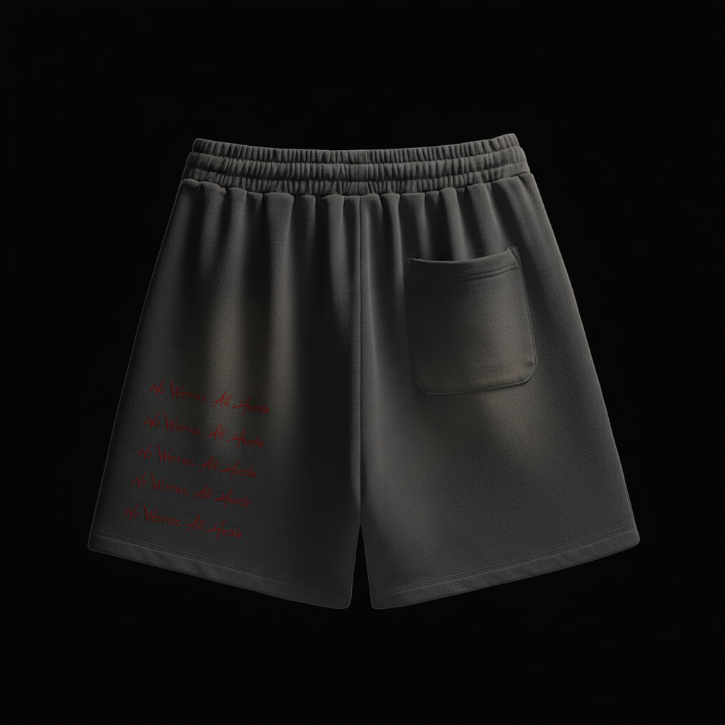 Dark Gray Shorts Back