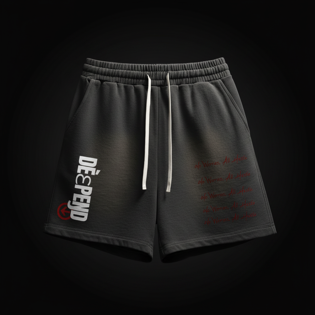 Dark Gray Shorts Front