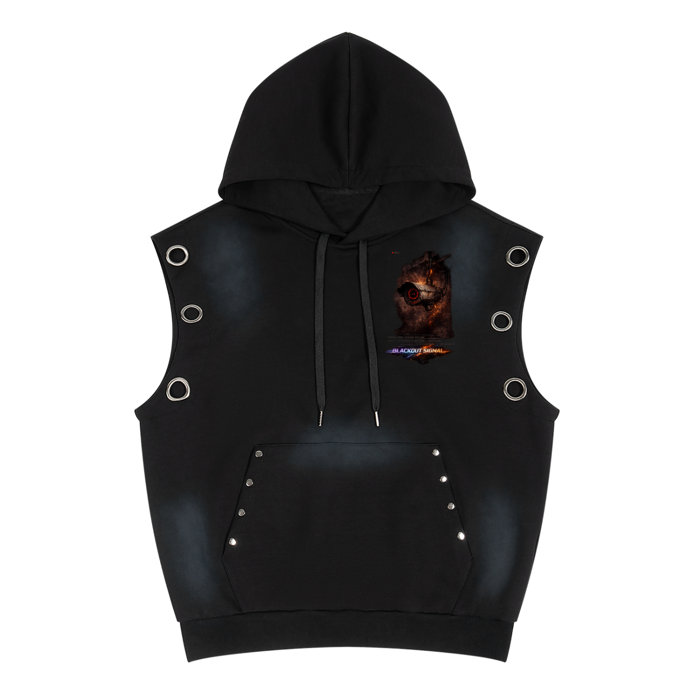 DèɛpEŋD "Blackout" Sleeveless Hoodie