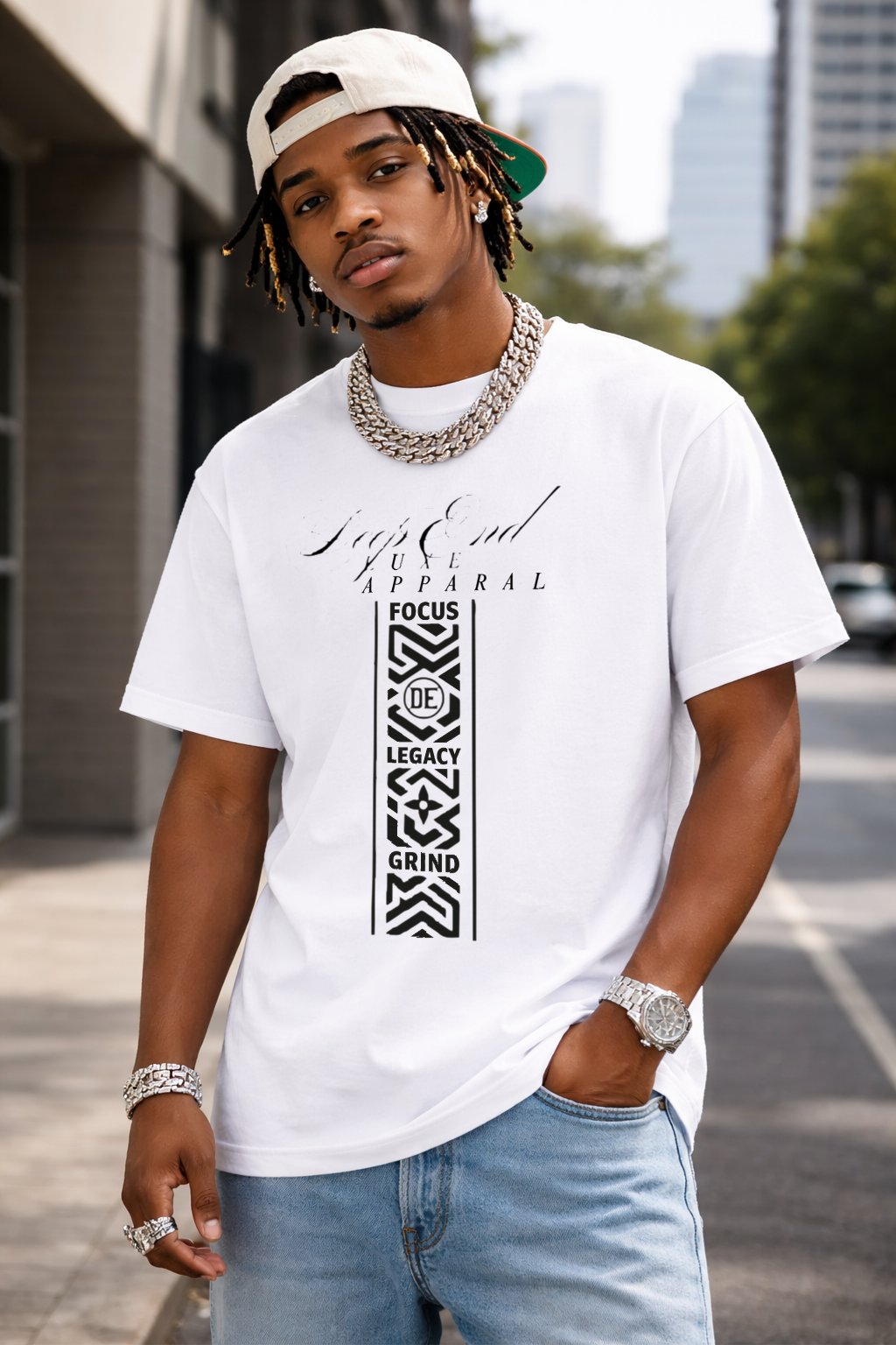 DèɛpEŋD Geoprint Luxe T-Shirt