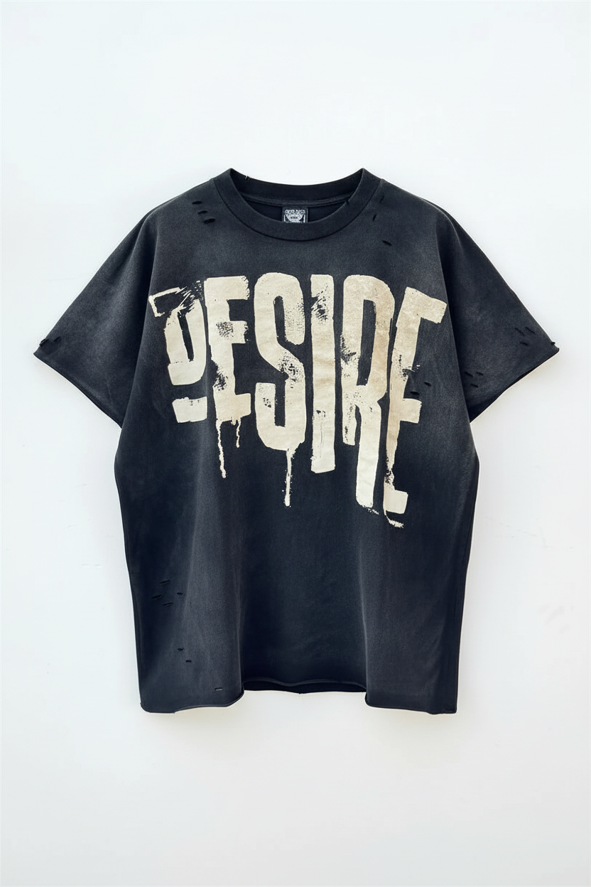 DESire Vintage Tee – Front Ghost Mockup