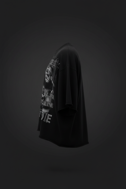Dying Alone Tee — Ghost Mannequin Side View