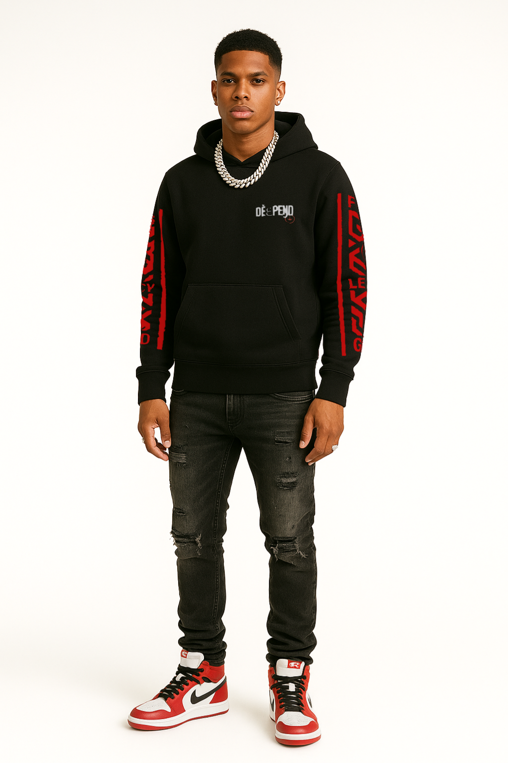 DèɛpEŋD GeoPrint Hoodie