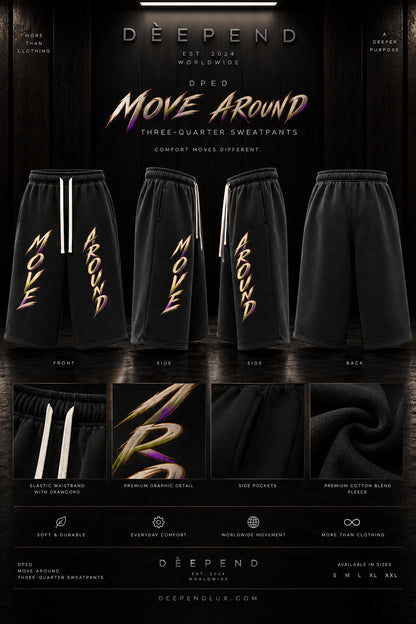 DèɛpEŋD Move Around Three-quarter Shorts — product image 7